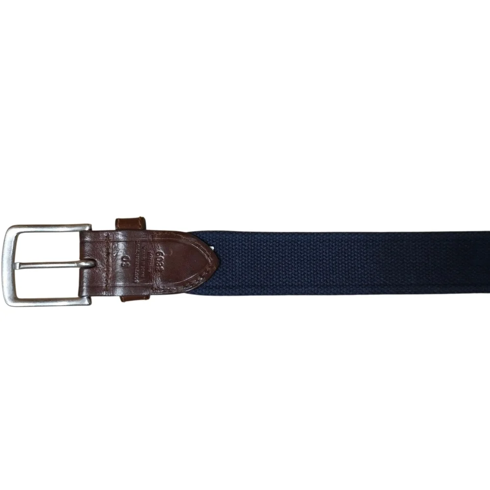 Southern Tide Mens Red & Navy Skipjack Ribbon Belt 3809 Size 30